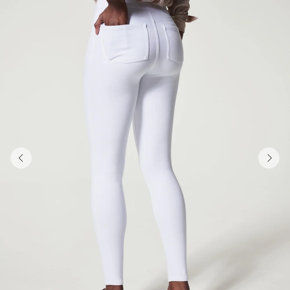 SPANX Jean-ish Ankle Leggings/ jeggins white color size 2X